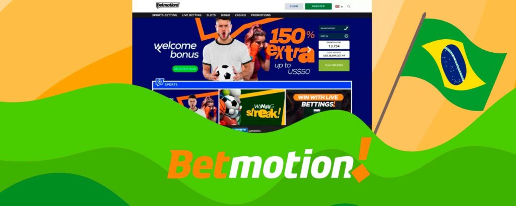 O Betmotion oferece aos seus jogadores uma variedade de jogos de apostas esportivas, cassino, pôquer, bingo